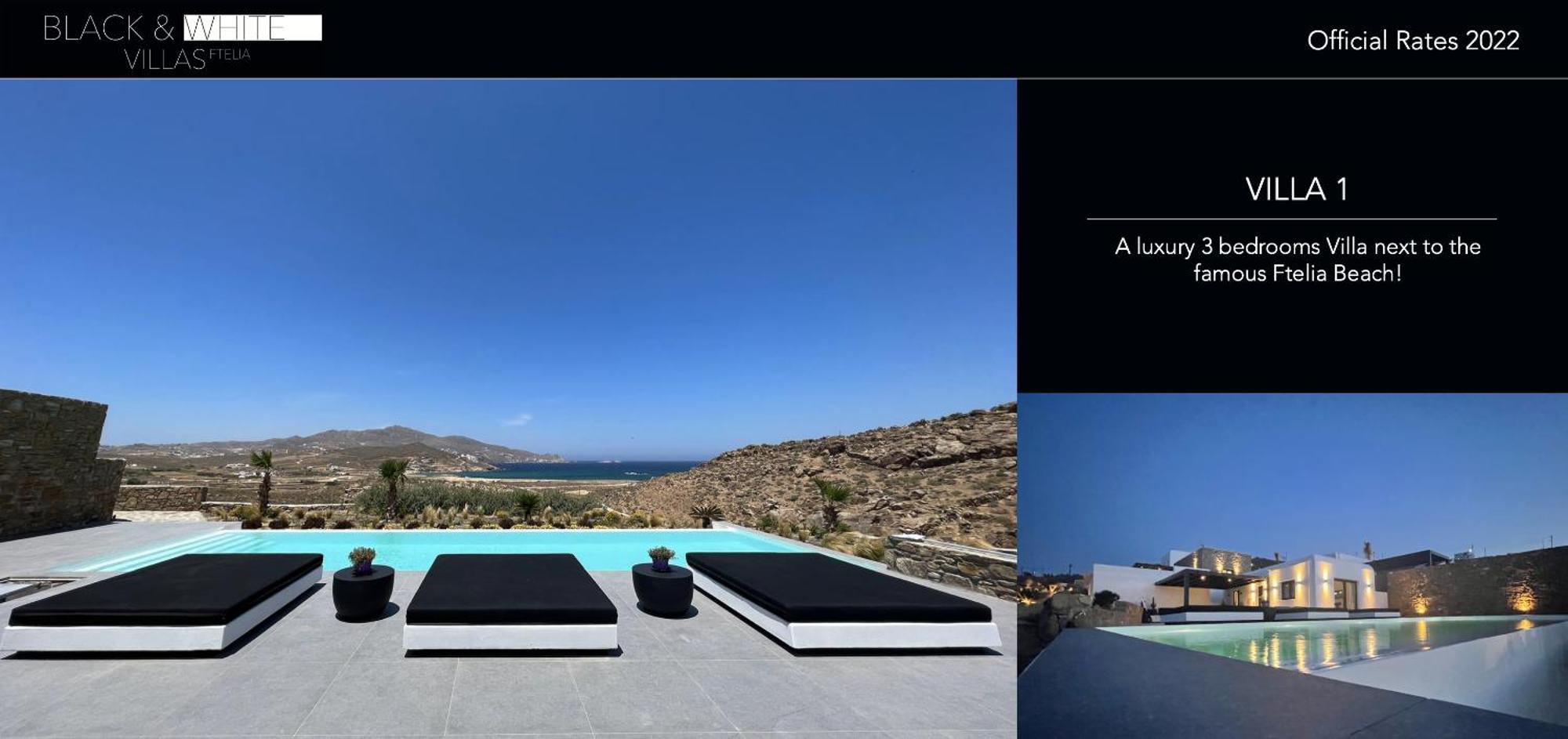 Black And White Villas Ftelia - Mykonos Mykonos Town Kültér fotó
