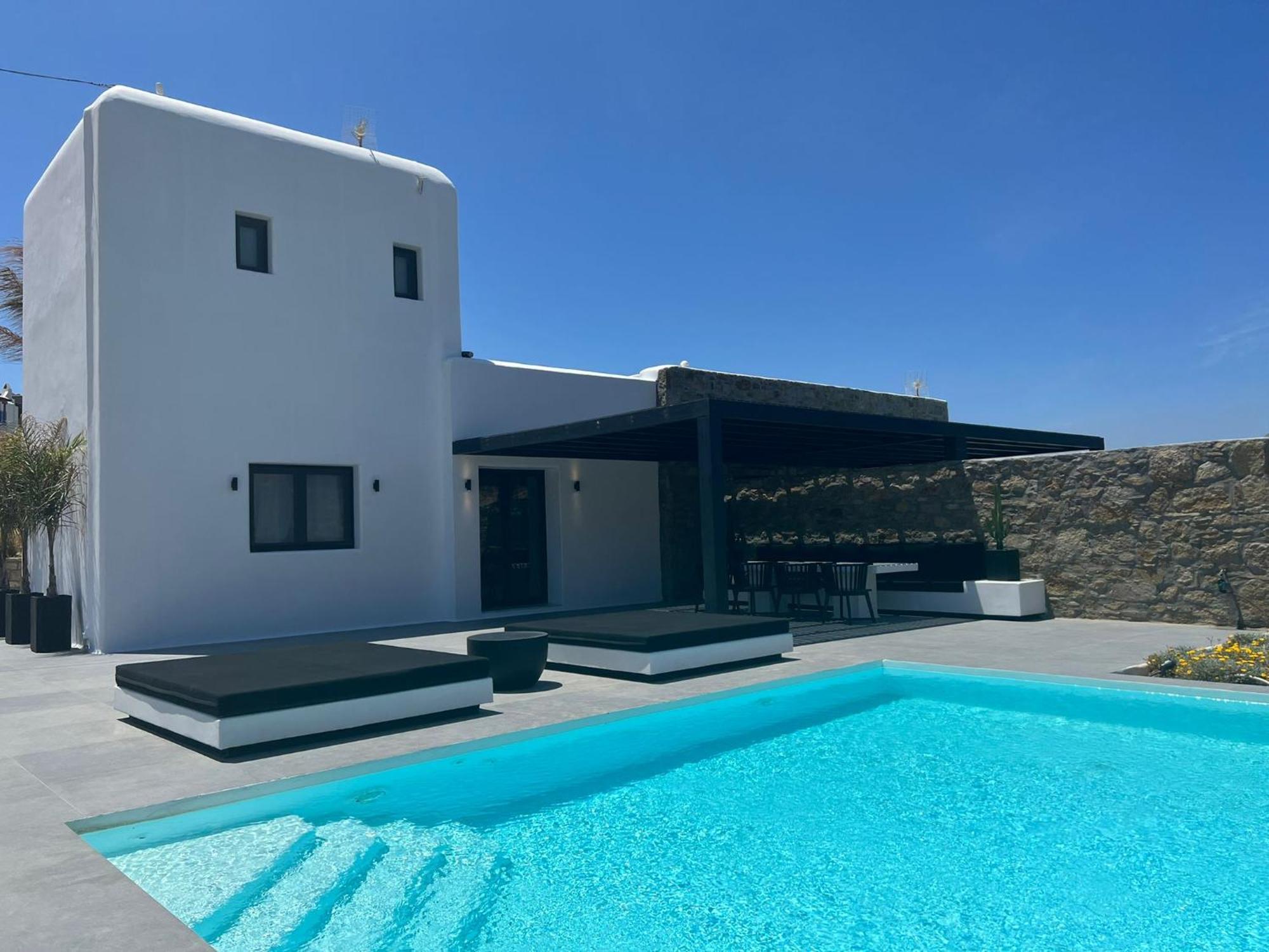 Black And White Villas Ftelia - Mykonos Mykonos Town Kültér fotó